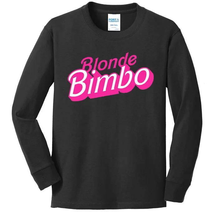 Blonde Bimbo Kids Long Sleeve Shirt