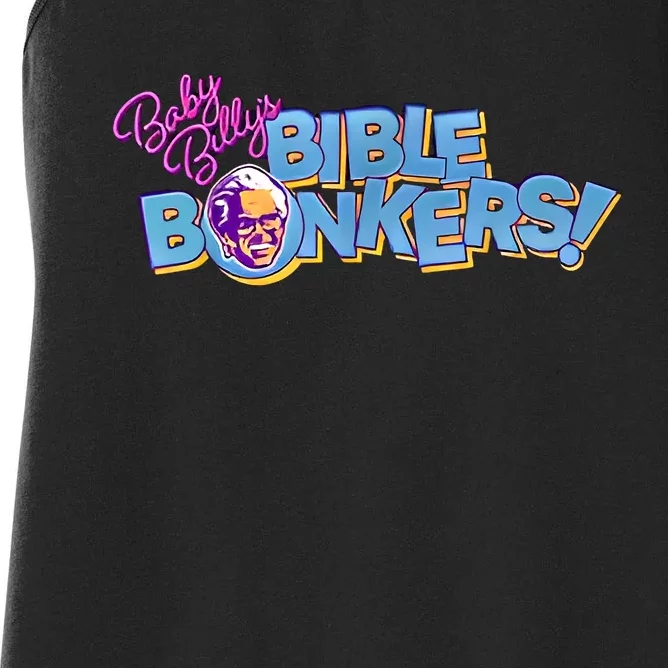 Baby Billy’s Bible Bonkers Women's Racerback Tank