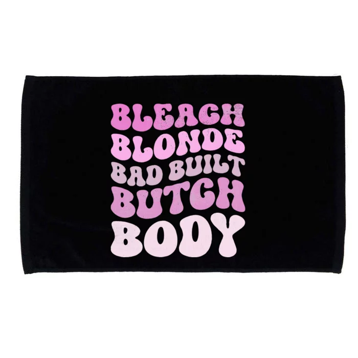 Bleach Blonde Bad Built Butch Body Microfiber Hand Towel