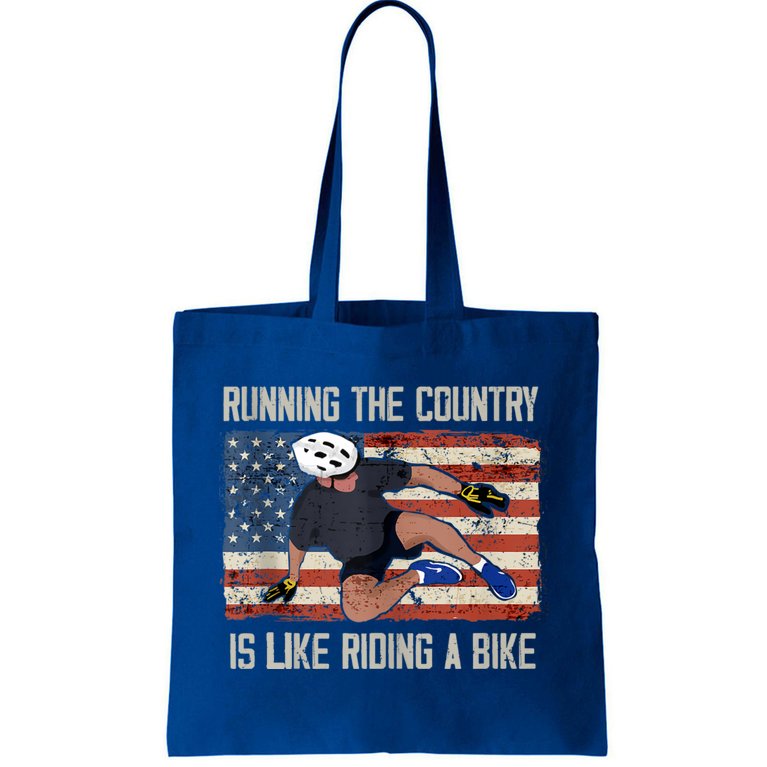 Biden Bike Bicycle Running The Country Is Like Riding A Bike Tote Bag