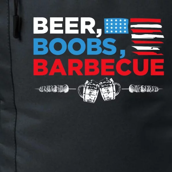 Beer Boobs Barbecue July 4th Memorial Celebration Daily Commute Backpack