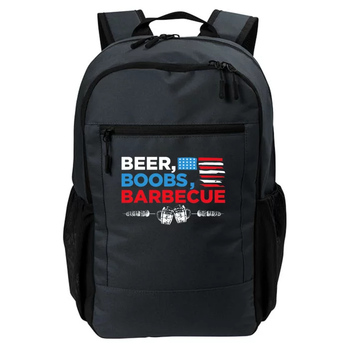 Beer Boobs Barbecue July 4th Memorial Celebration Daily Commute Backpack