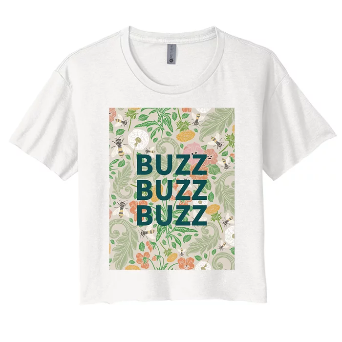 Buzz Buzz Buzz Women's Crop Top Tee