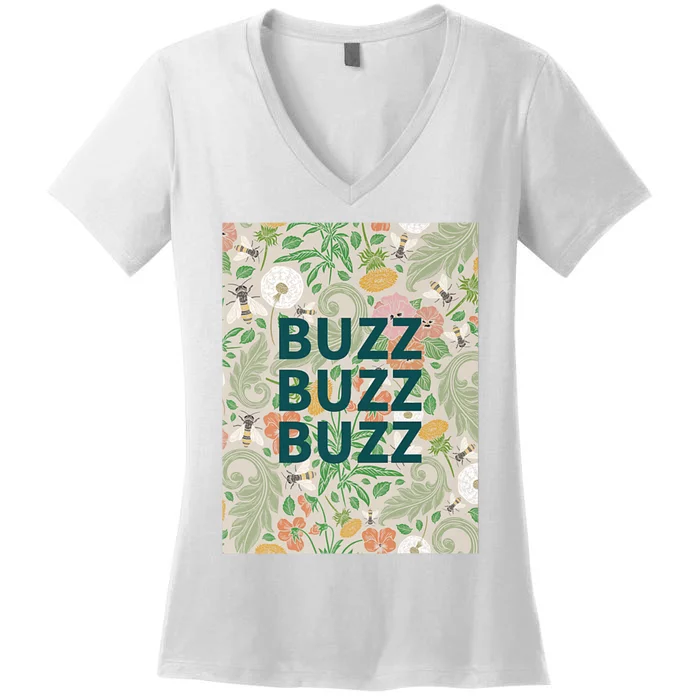 Buzz Buzz Buzz Women's V-Neck T-Shirt