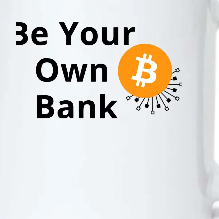 BTC Bitcoin Be Your Own Bank Crypto Black Color Changing Mug