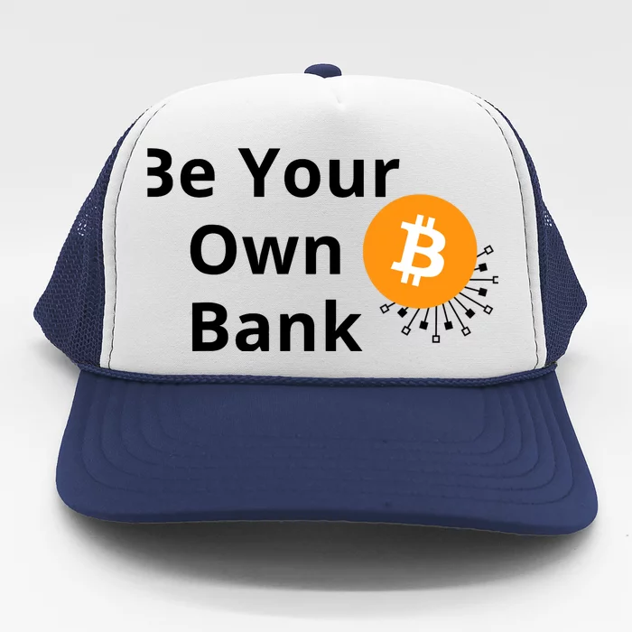 BTC Bitcoin Be Your Own Bank Crypto Trucker Hat