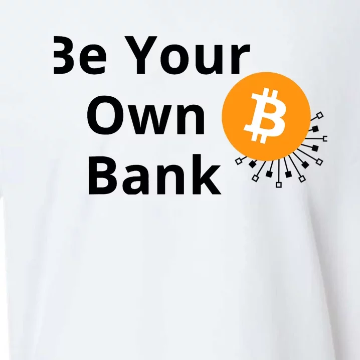 BTC Bitcoin Be Your Own Bank Crypto Sueded Cloud Jersey T-Shirt