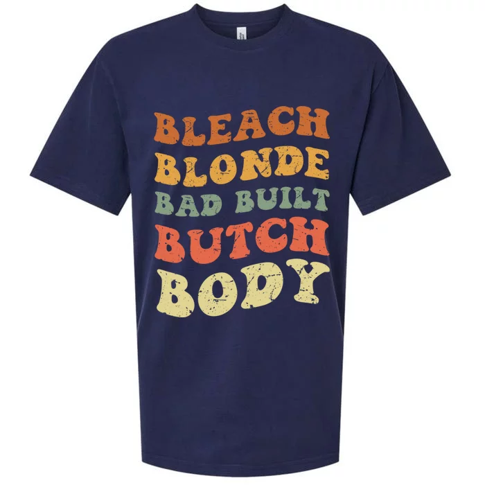 Bleach Blonde Bad Built Butch Body Grunge Retro Funny Gift Sueded Cloud Jersey T-Shirt