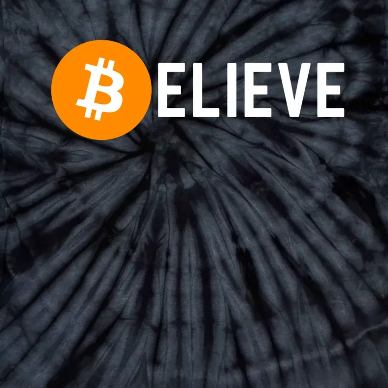 Bitcoin Believe Bitcoin Holder Tie-Dye T-Shirt