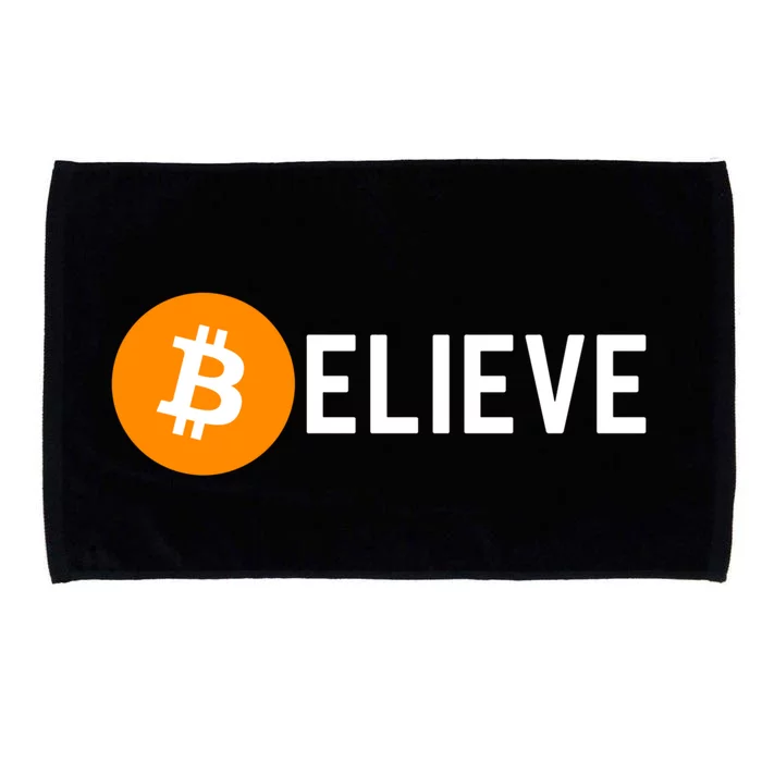 Bitcoin Believe Bitcoin Holder Microfiber Hand Towel