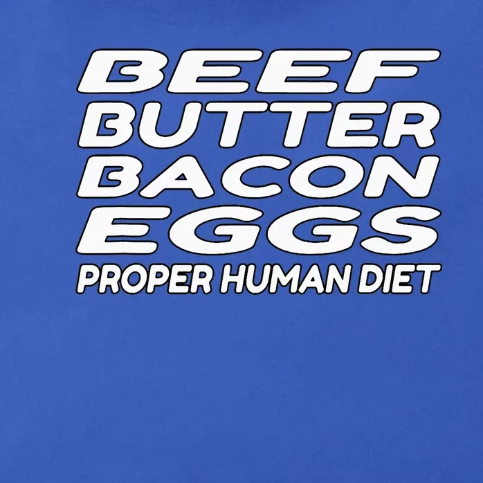 Beef Butter Bacon Eggs Carnivore Zip Tote Bag