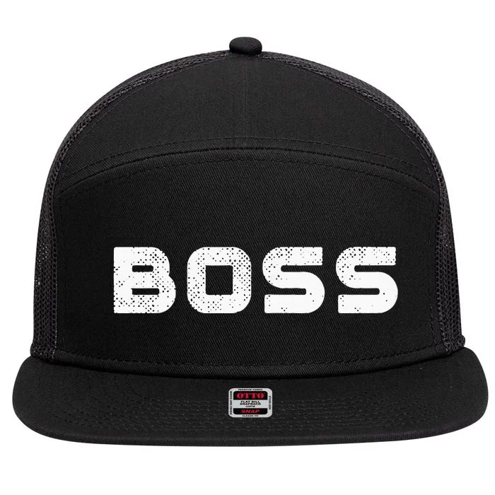 Boss Bodybuilder 7 Panel Mesh Trucker Snapback Hat