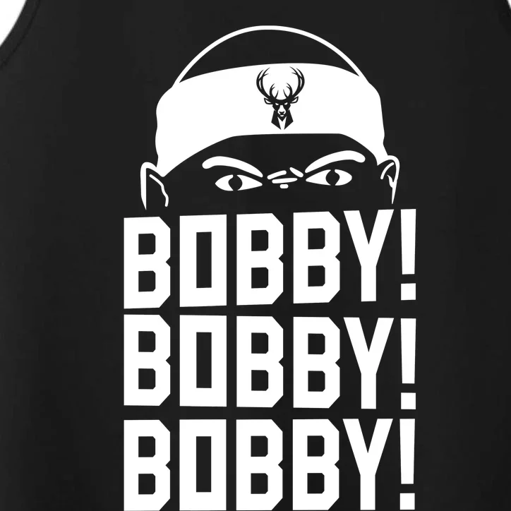 Bobby Bobby Bobby Milwaukee Basketball Performance Tank