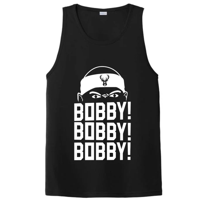 Bobby Bobby Bobby Milwaukee Basketball Performance Tank