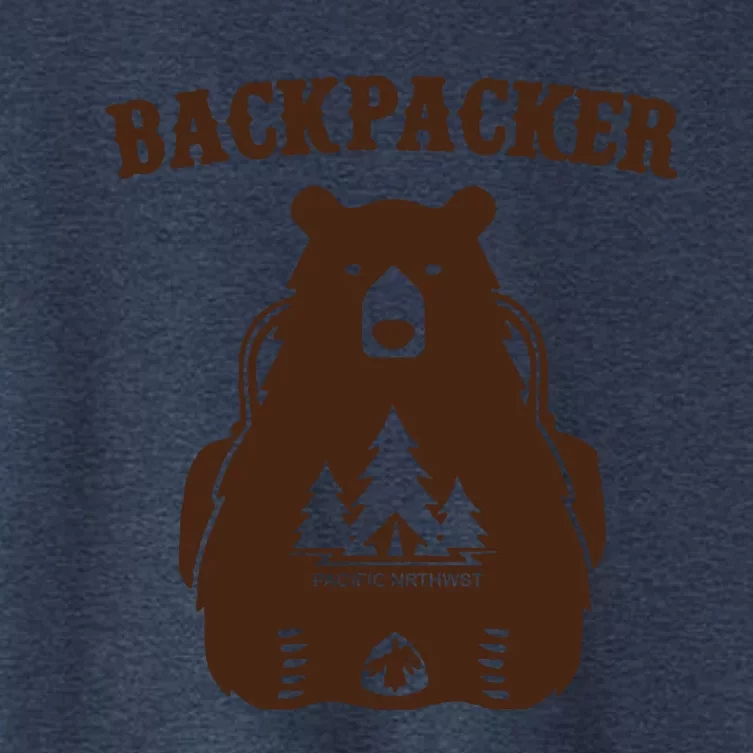 Backpacker Bear Women's Crop Top Tee