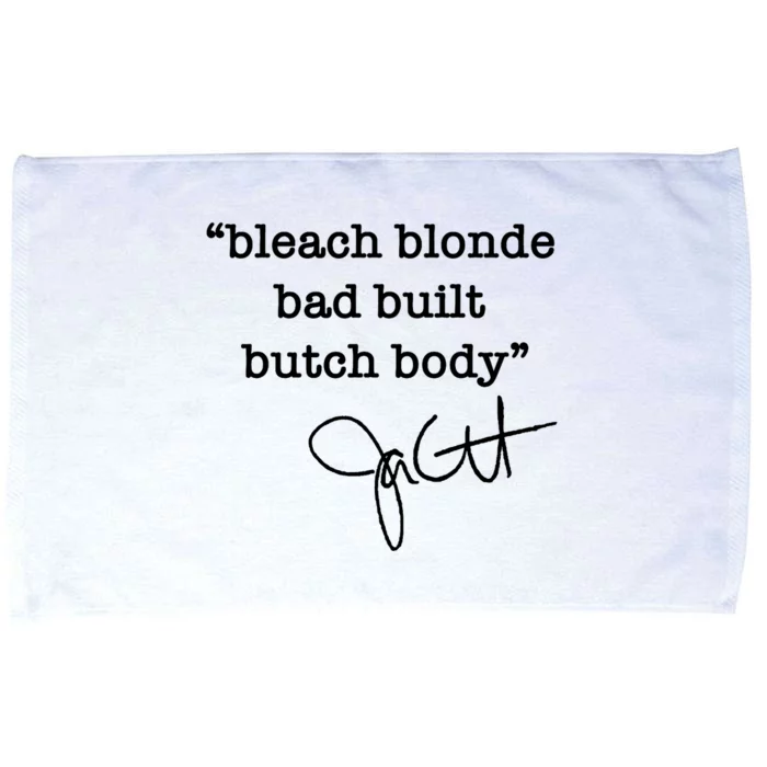 Bleach Blonde Bad Built Butch Body Jasmine Crockett Microfiber Hand Towel