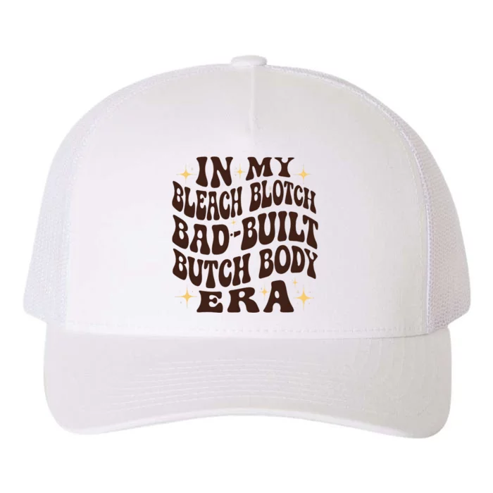 Bleach Blonde Bad Built Butch Body Yupoong Adult 5-Panel Trucker Hat