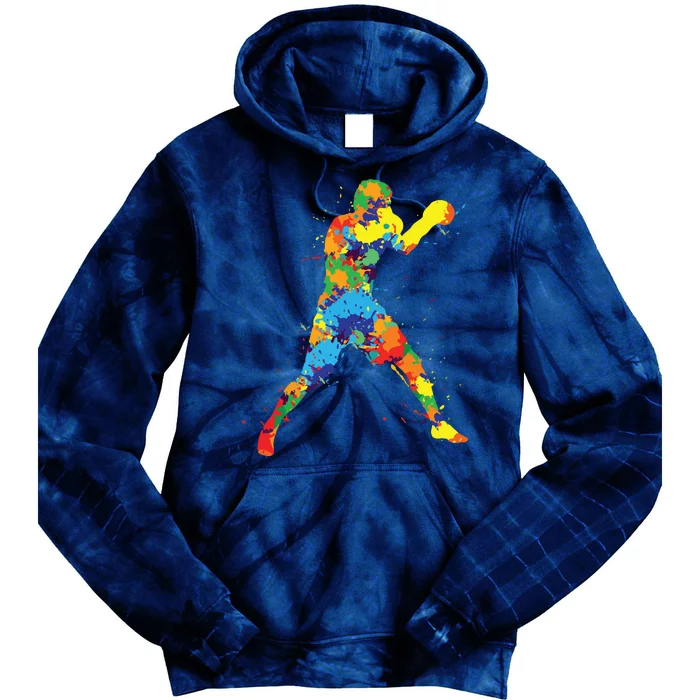 Boxing Boxer Boy Men Tie Dye Hoodie