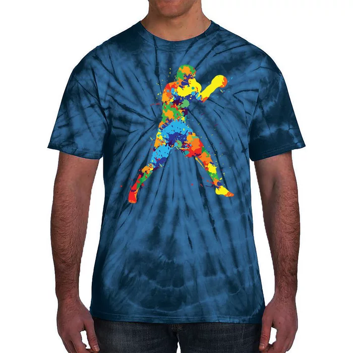 Boxing Boxer Boy Men Tie-Dye T-Shirt