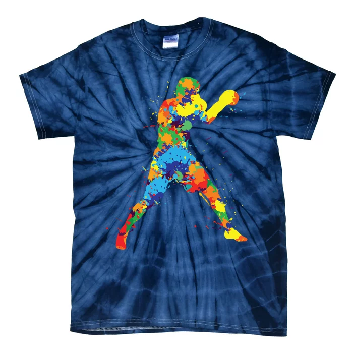 Boxing Boxer Boy Men Tie-Dye T-Shirt