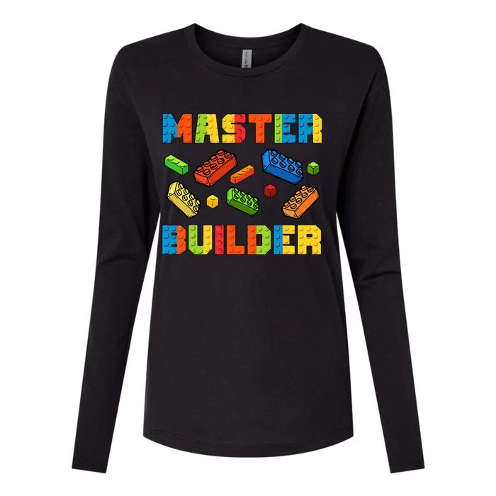 Brick Builder Building Blocks Brick Master Builder Womens Cotton Relaxed Long Sleeve T-Shirt