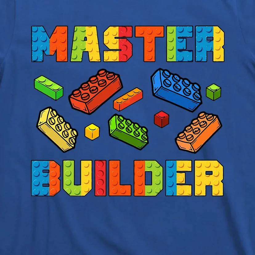 Brick Builder Building Blocks Brick Master Builder T-Shirt