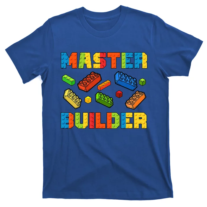 Brick Builder Building Blocks Brick Master Builder T-Shirt