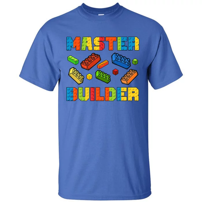 Brick Builder Building Blocks Brick Master Builder Tall T-Shirt