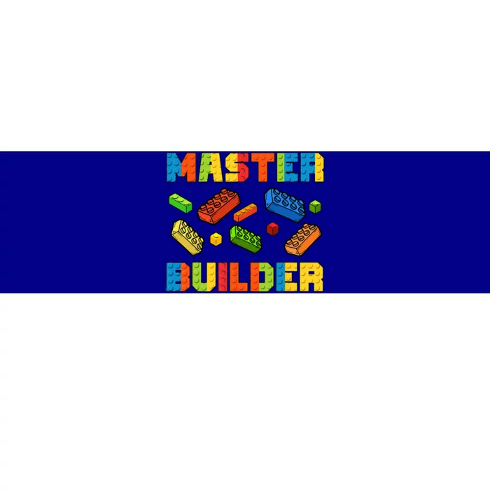 Brick Builder Building Blocks Brick Master Builder Bumper Sticker