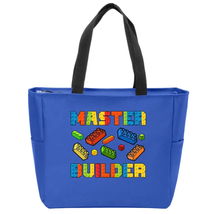 Brick Builder Building Blocks Brick Master Builder Zip Tote Bag