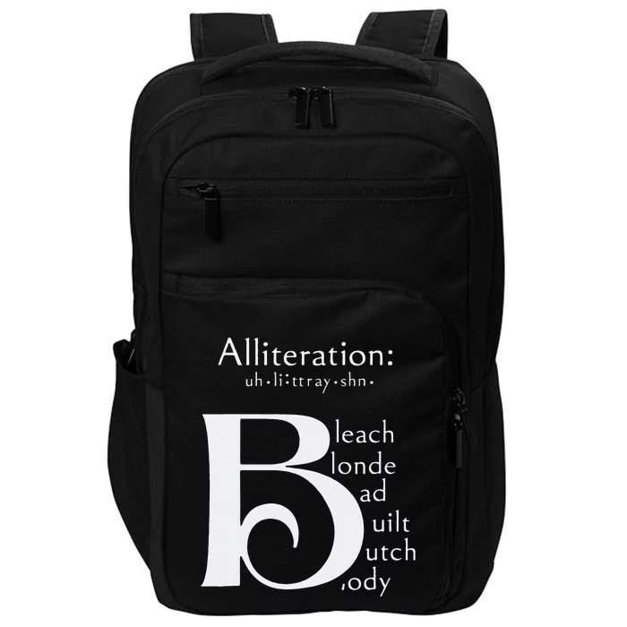 Bleach Blonde Bad Built Butch Body Impact Tech Backpack