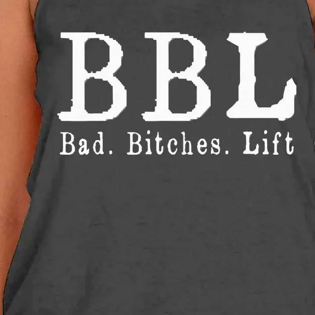 Bbl Bad Bitches Lift Jawn Philadelphia Slan Women's Knotted Racerback Tank