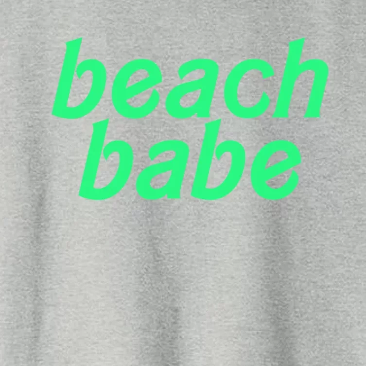 Beach Babe Beach Beach Vibes Vacay Vibes Vacation Cool Gift Women's Crop Top Tee