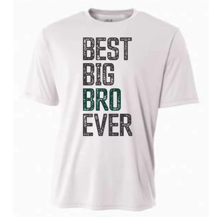 Best Big Brother Bro Ever Funny Big Bro Sibling Big Brother Cooling Performance Crew T-Shirt