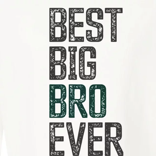 Best Big Brother Bro Ever Funny Big Bro Sibling Big Brother Cropped Pullover Crew