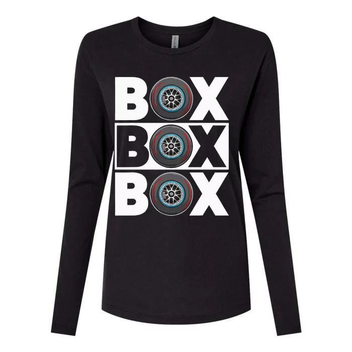 Box Box Box F1 Drag Racing Race Drifting Fast Cars Womens Cotton Relaxed Long Sleeve T-Shirt