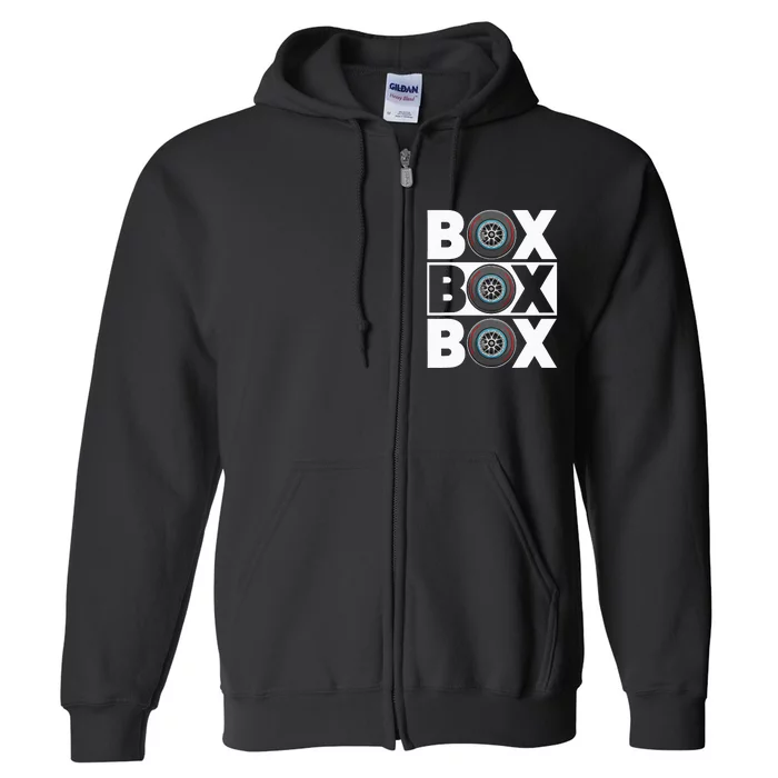 Box Box Box F1 Drag Racing Race Drifting Fast Cars Full Zip Hoodie