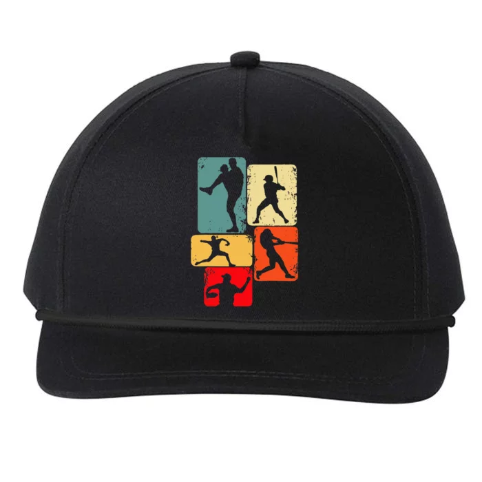 Baseball Batter Snapback Five-Panel Rope Hat