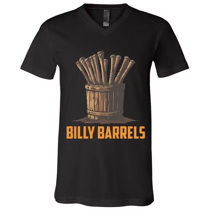 Billy Barrels V-Neck T-Shirt