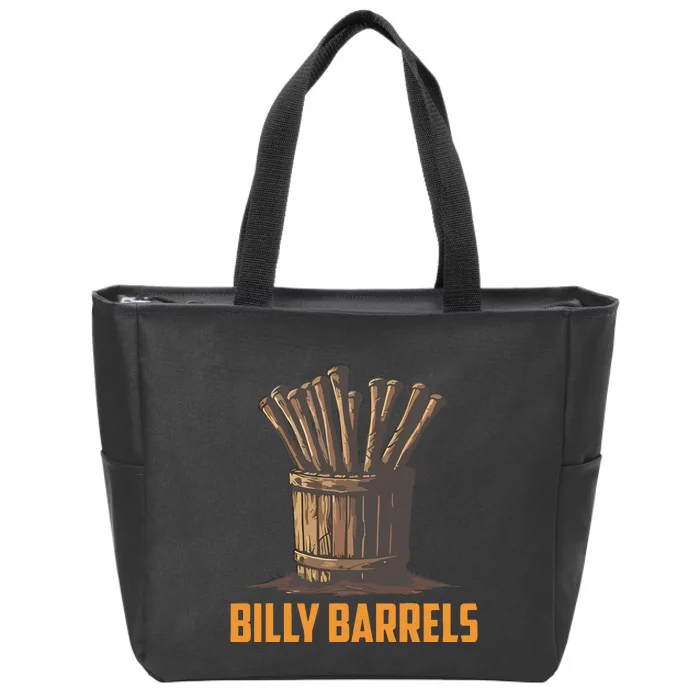 Billy Barrels Zip Tote Bag