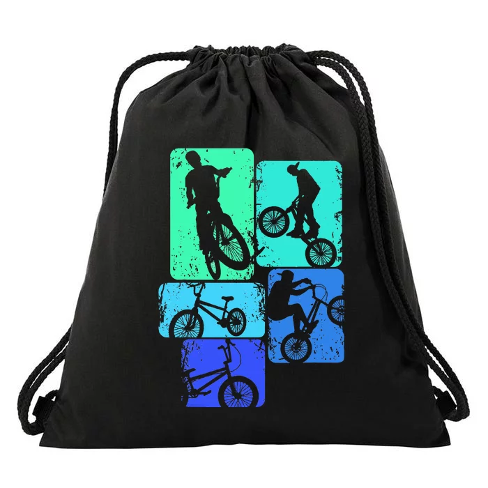 Bmx Bike Bicycle Stunt Racing Drawstring Bag