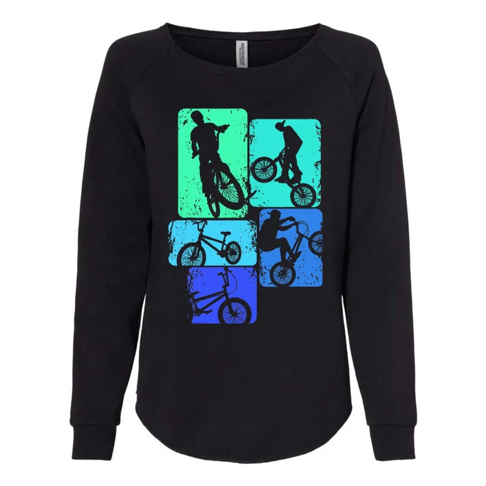 Bmx Bike Bicycle Stunt Racing Womens California Wash Sweatshirt