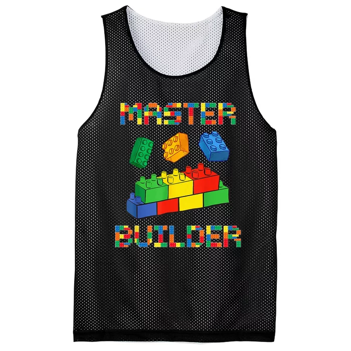 Brick Builder Blocks Building Master Builder Funny Toys Kids Mesh Reversible Basketball Jersey Tank