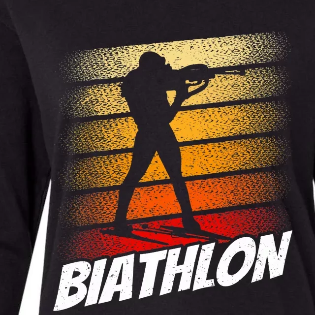 Biathlon Biathlete Biathlons Sports Womens Cotton Relaxed Long Sleeve T-Shirt