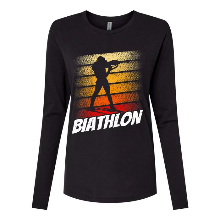 Biathlon Biathlete Biathlons Sports Womens Cotton Relaxed Long Sleeve T-Shirt