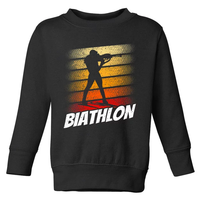 Biathlon Biathlete Biathlons Sports Toddler Sweatshirt