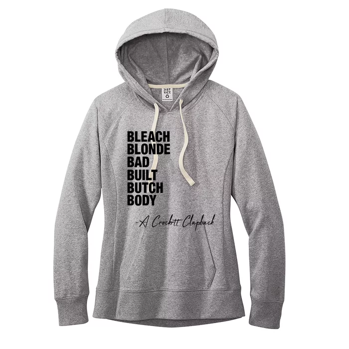 Bleach Blonde Bad Built Butch Body Women's Fleece Hoodie