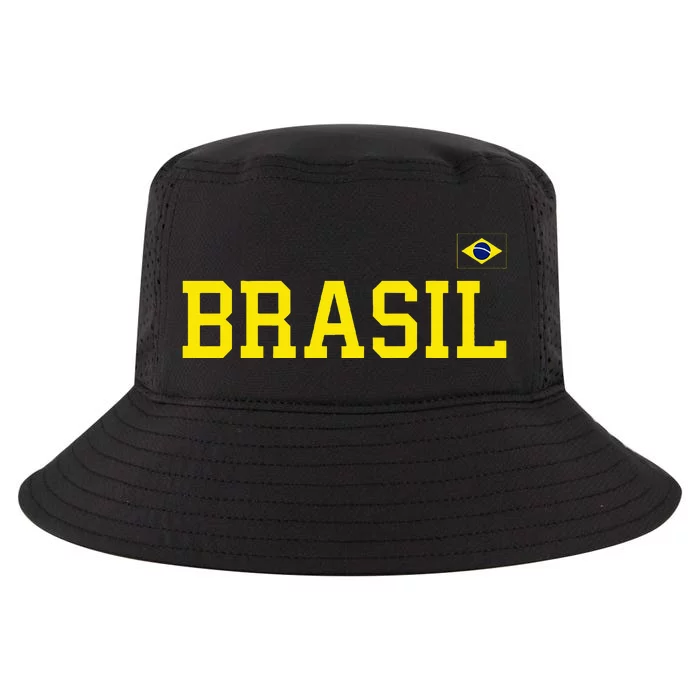 Brazil Brasil Brazilian Flag Green Cool Comfort Performance Bucket Hat