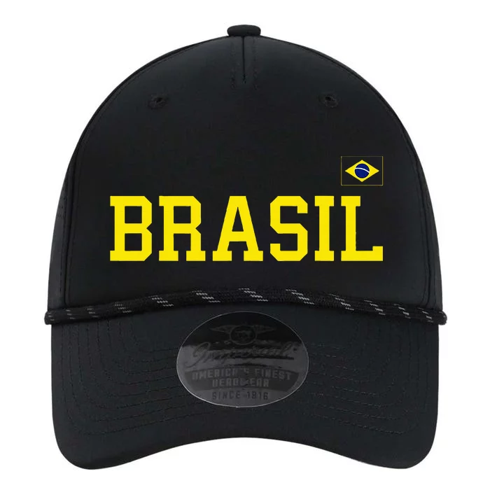 Brazil Brasil Brazilian Flag Green Performance The Dyno Cap