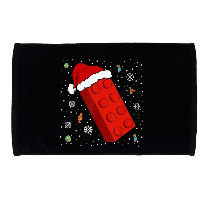 Block Brick Building Santa Xmas Christmas Master Builder Microfiber Hand Towel